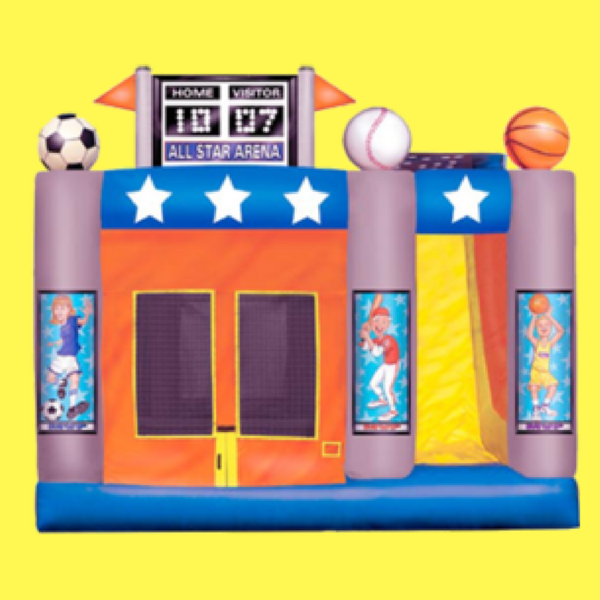 All-Star sports-themed moon bounce